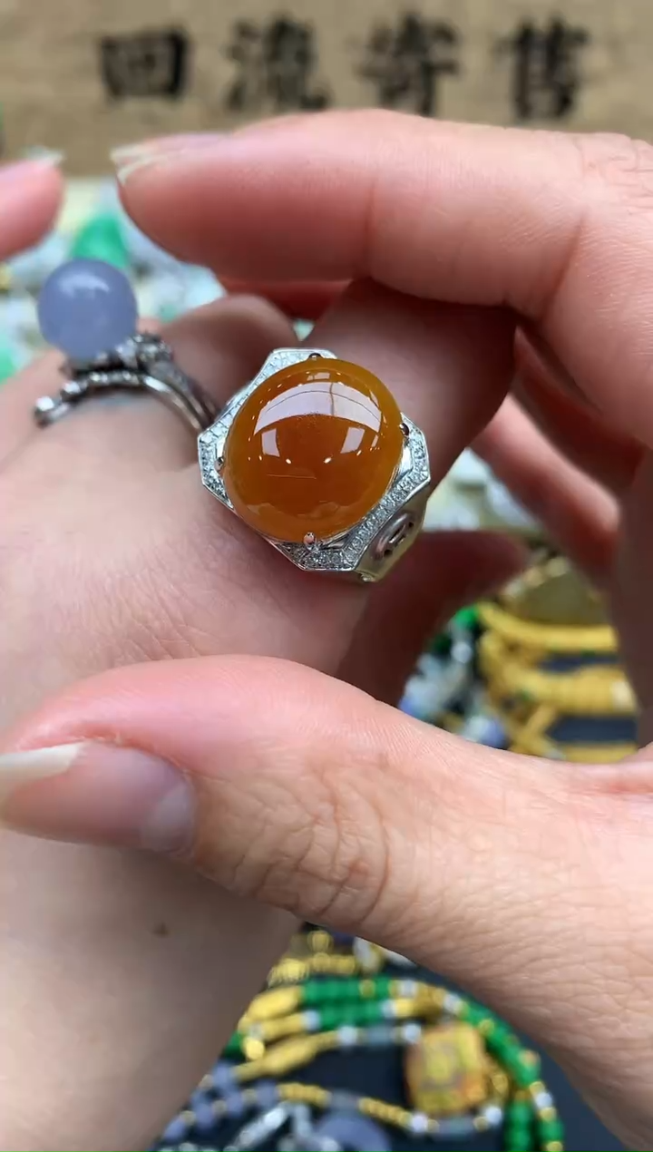 【闪购商品】翡翠戒指18K金镶嵌564-中国好珍宝