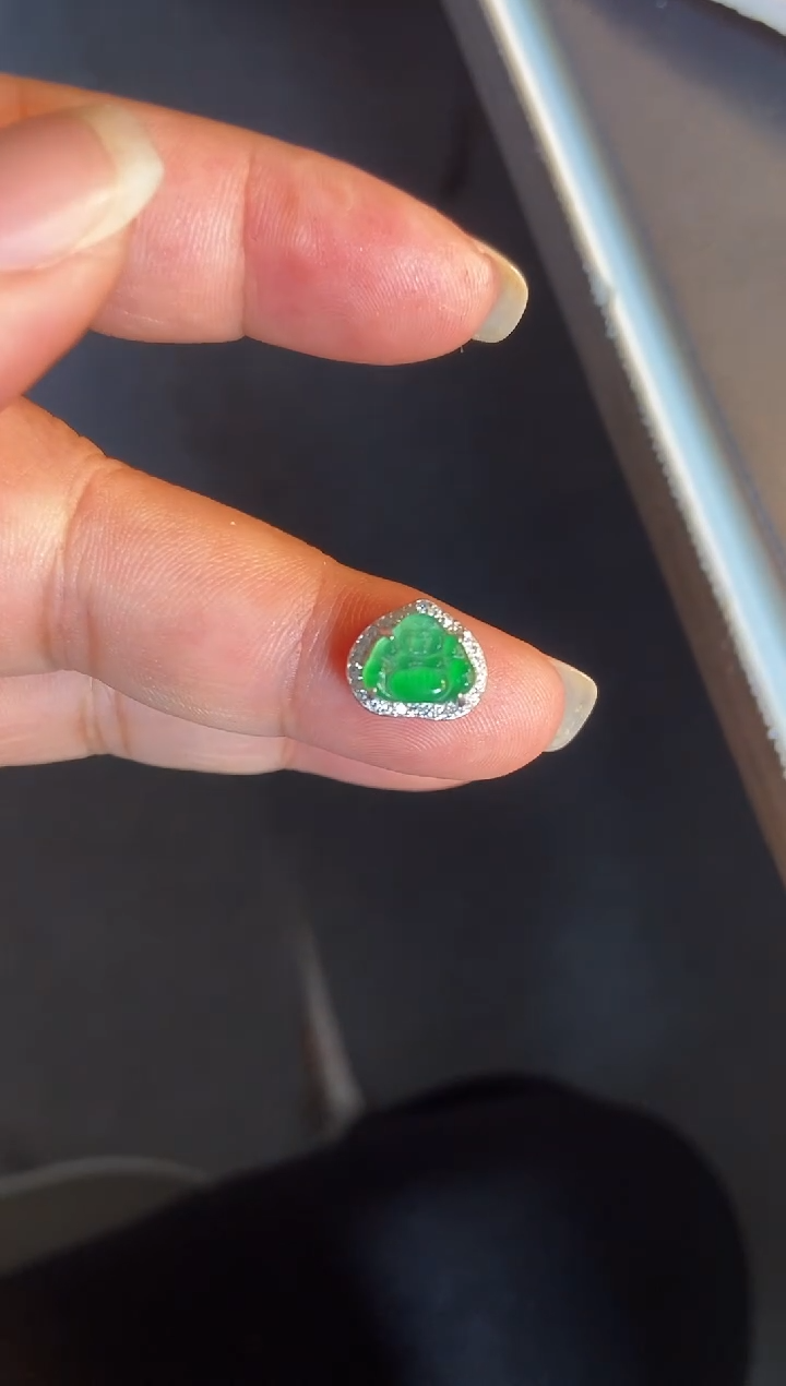 吊坠(不含链)银S925镶嵌翡翠1