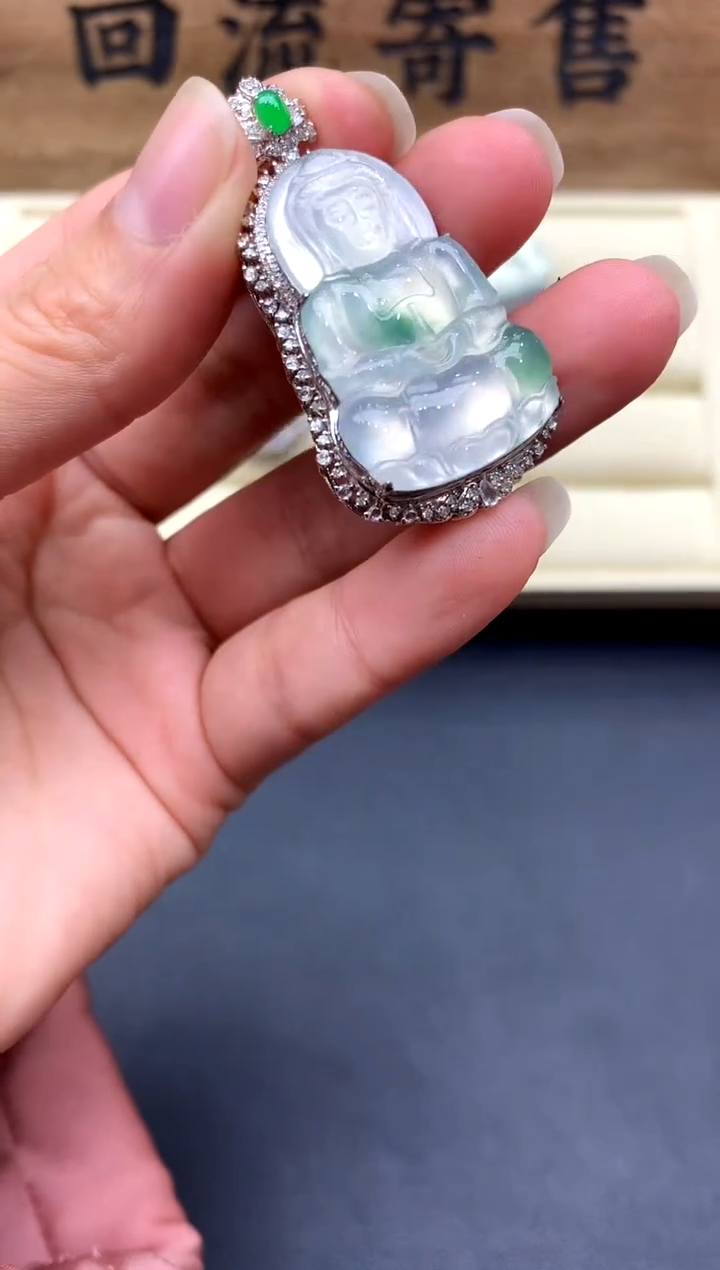 【闪购商品】翡翠颈饰18K金镶嵌457-中国好珍宝