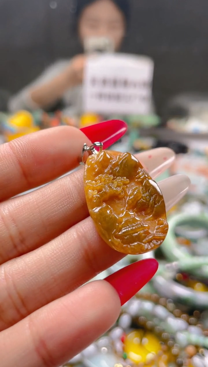 【闪购商品】翡翠颈饰未镶嵌/G/翡翠A货一图一物