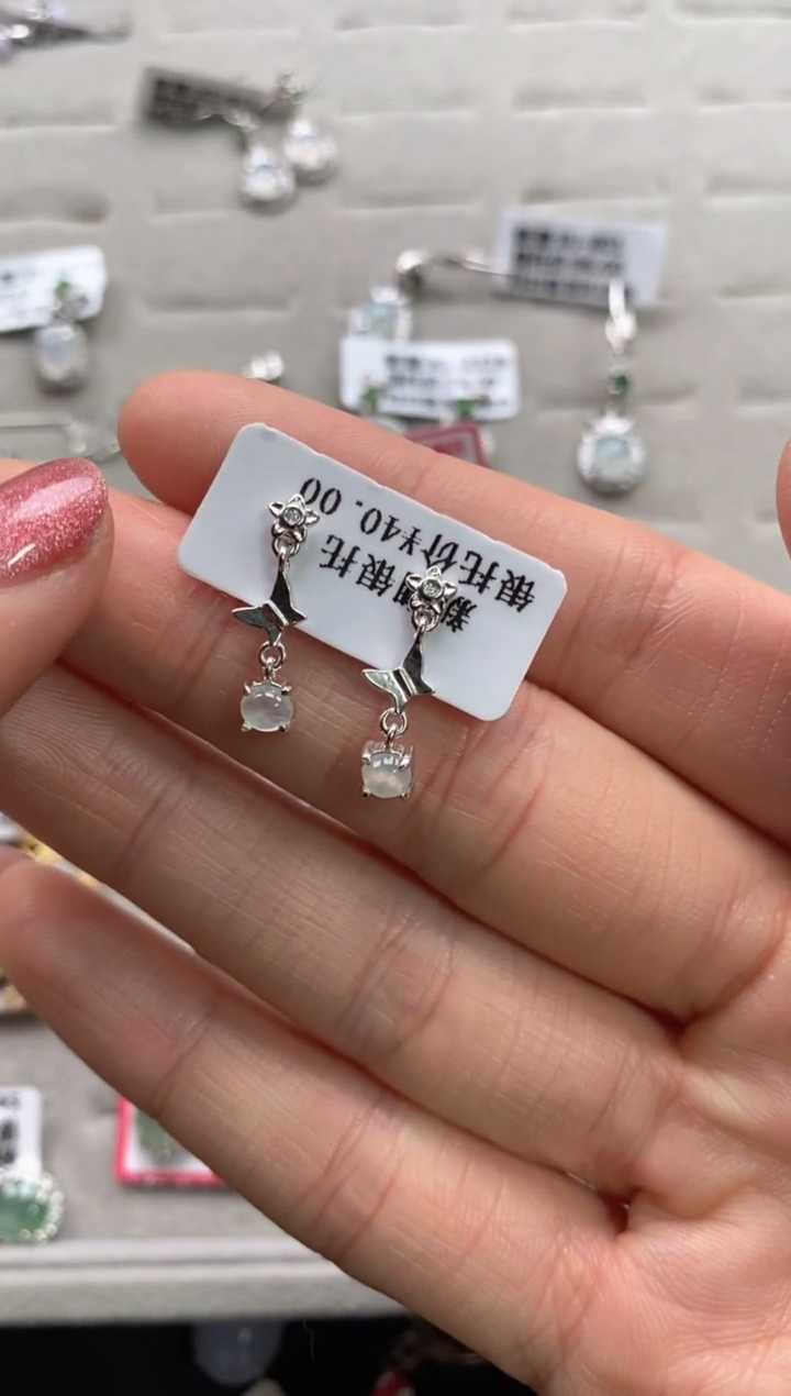 【闪购商品】翡翠戒指银S925镶嵌22222222    7