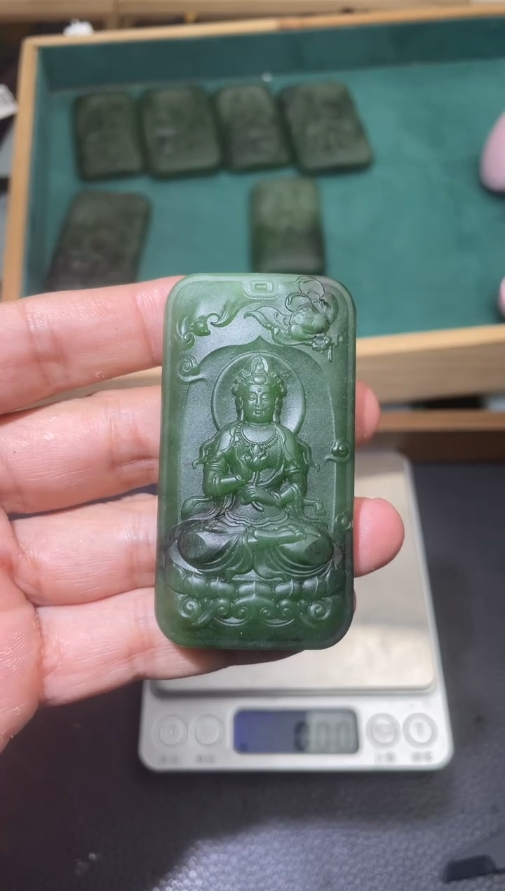 定制和田玉观音 