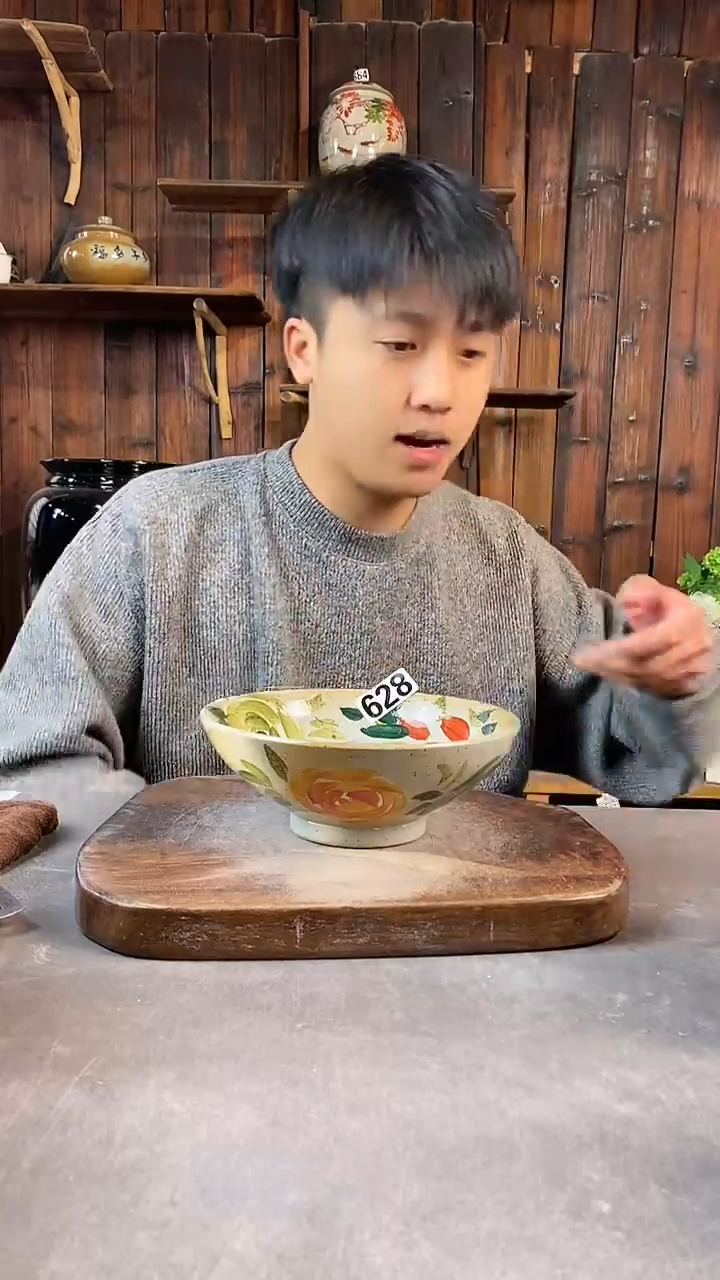 碗628，手工手绘，超值陶瓷