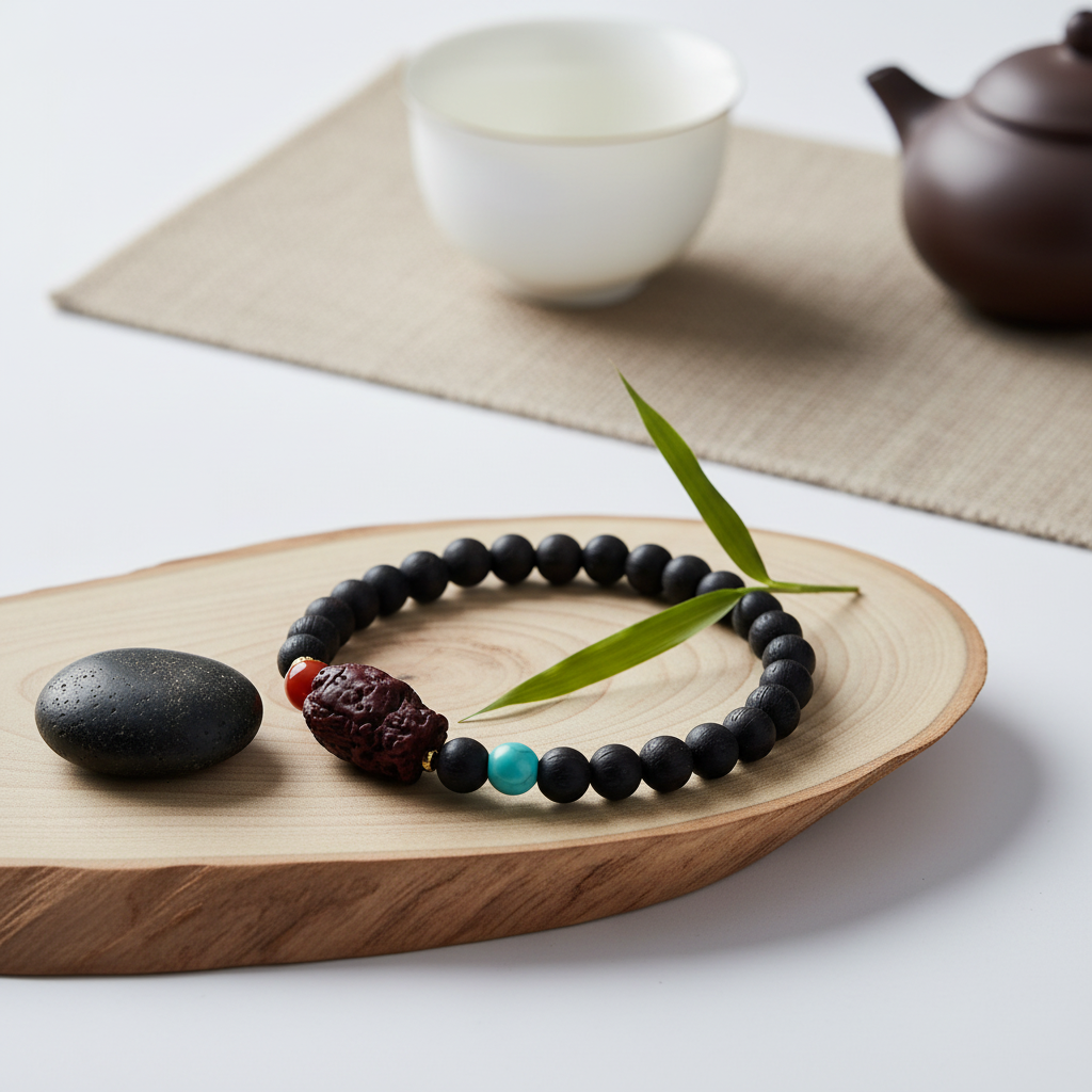 棋楠降真5A+满油6mm单圈配度母雕刻配珠手串