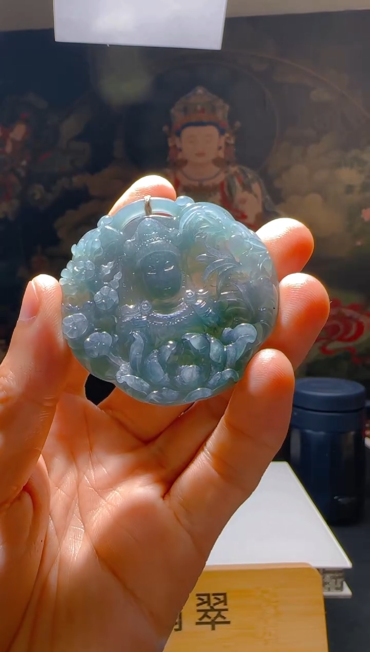 【闪购商品】定制翡翠未镶嵌L-@@QJSXJ224038W