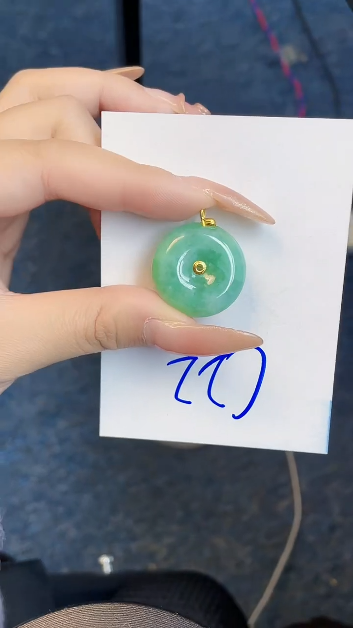 【闪购商品】翡翠颈饰18K金镶嵌00000000