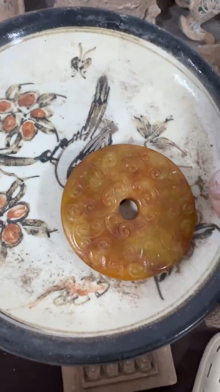 瓷片手工，手绘，陶瓷1