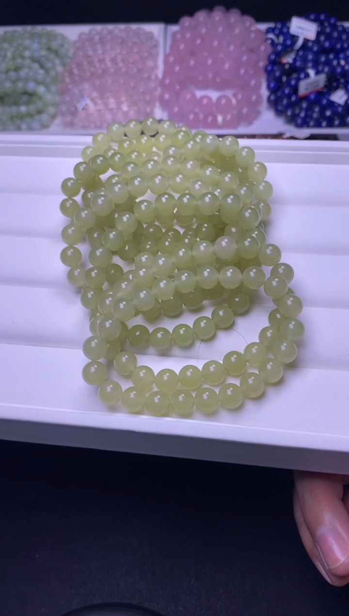 未镶嵌手串和田玉8mm晴水料和田玉（多样性发货，发其一）