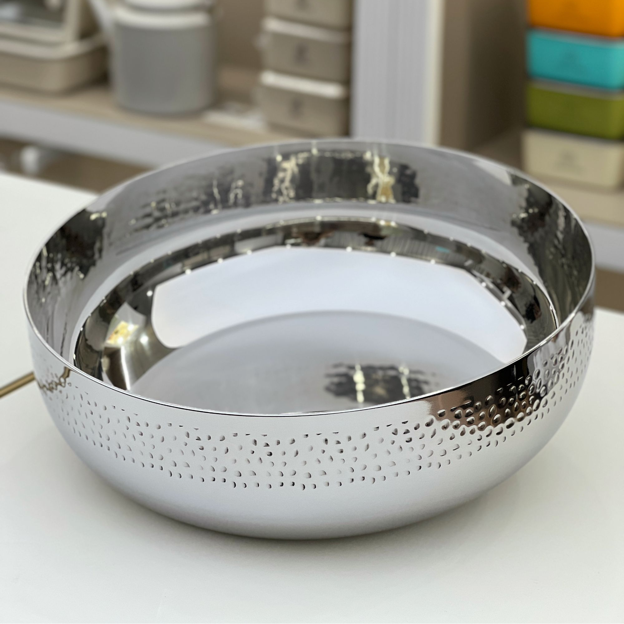 锤纹和面盆316 沙拉盆料理盆揉面盆 圆形加厚加深家用