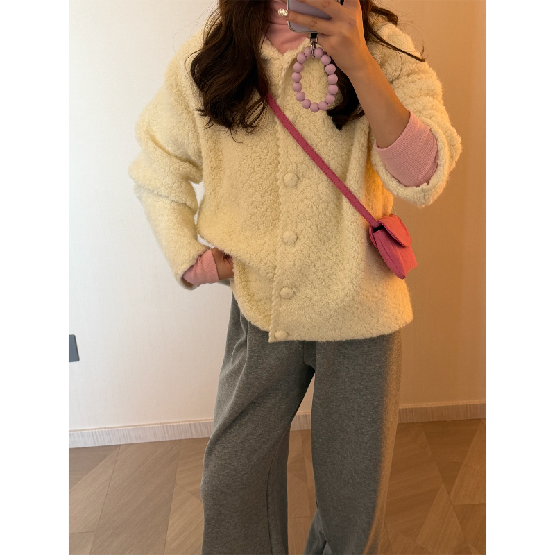 2.0球球奶呼呼连帽毛衣外套