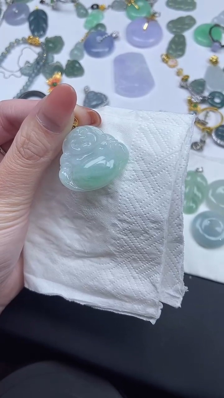 【闪购商品】翡翠吊坠(不含链)未镶嵌天然A货翡翠-吊坠