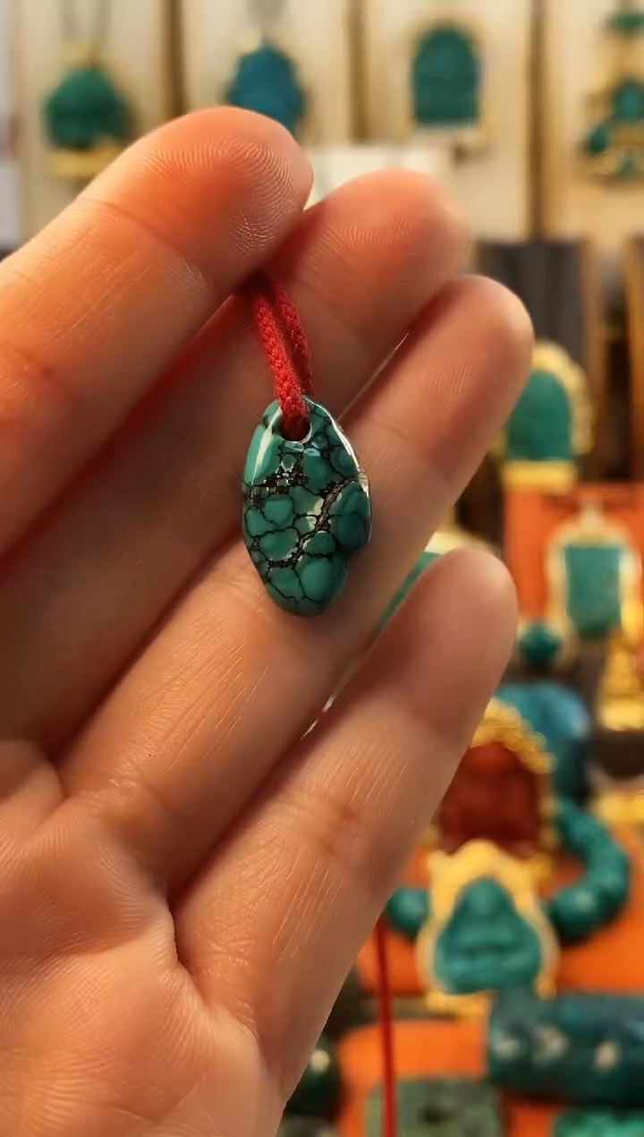 未镶嵌绿松石.网花 侧挂
