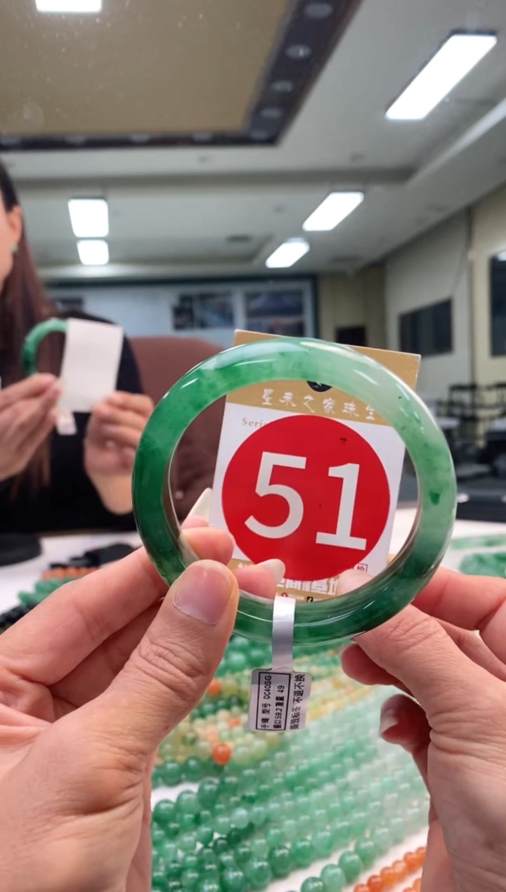 未镶嵌手镯石英质玉59+51