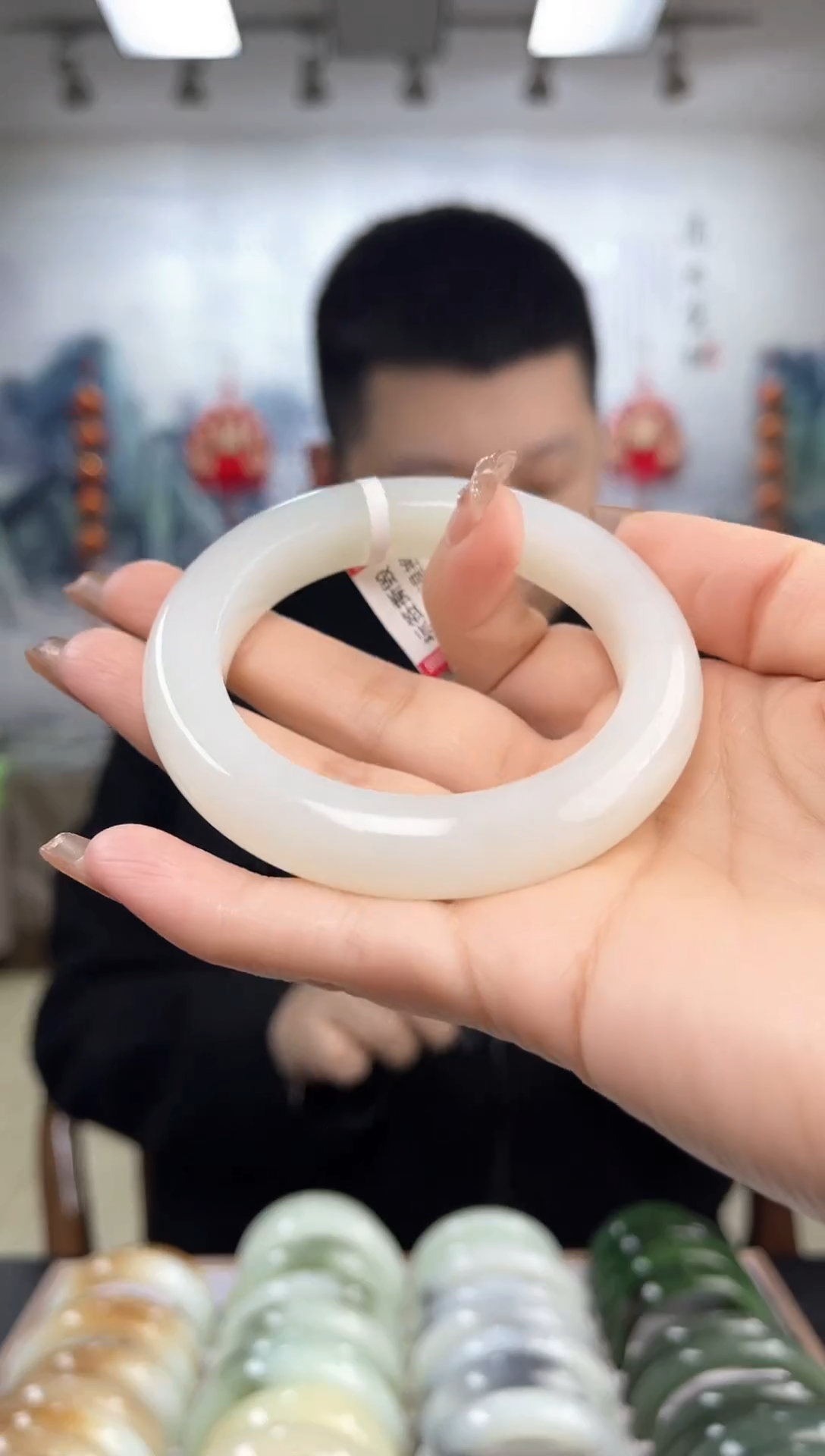 【闪购商品】和田玉手镯未镶嵌54+圈口仅一只