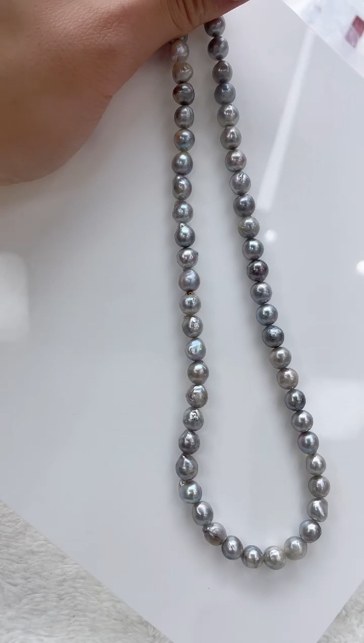 【闪购商品】海水珍珠颈饰银S925镶嵌海水珍珠项链