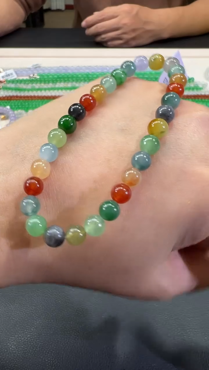 未镶嵌手串翡翠B162|6800