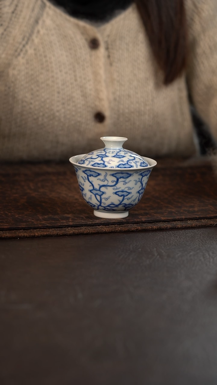 【闪购商品】杯聚澜堂灵芝盖碗