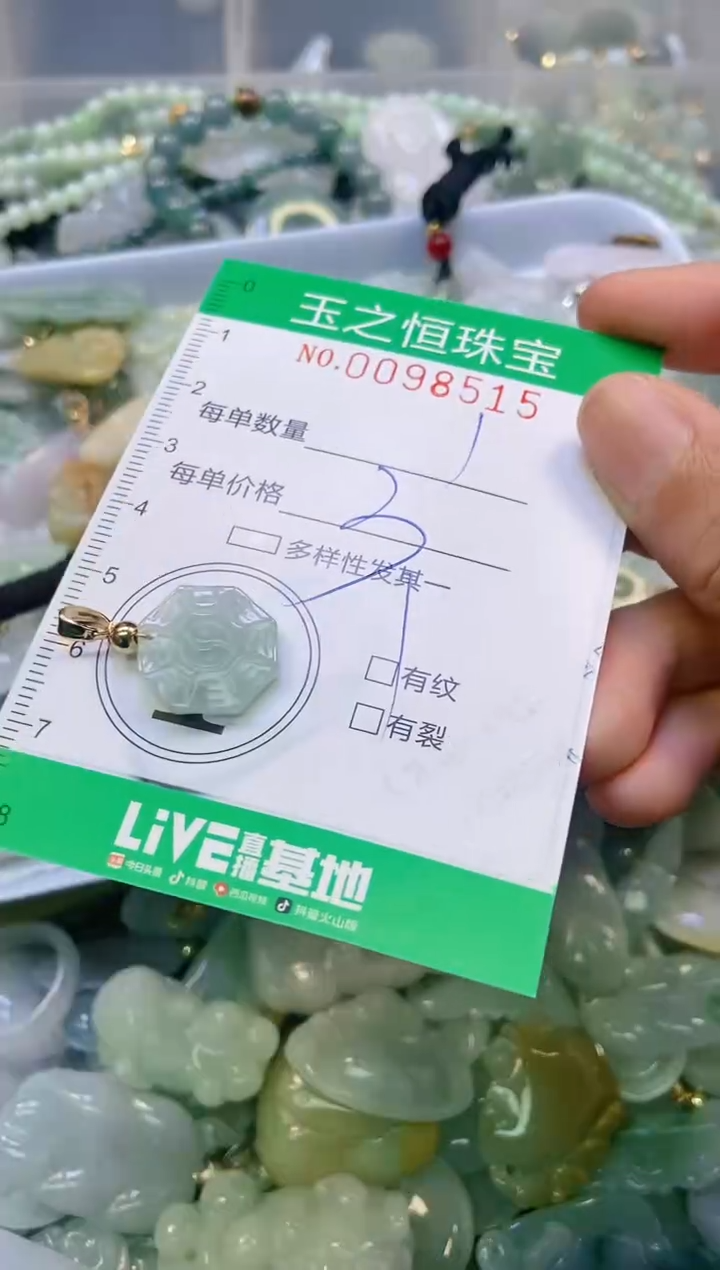 翡翠未镶嵌颈饰闪购0098515