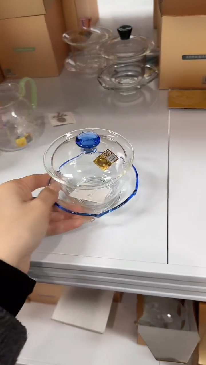 【闪购商品】@@禾器沁莲盖碗宝蓝色