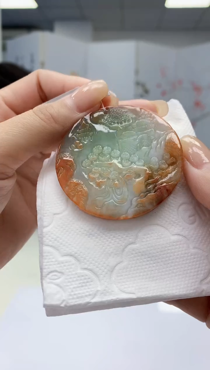 【闪购商品】翡翠颈饰未镶嵌5145lr-jj挂件22