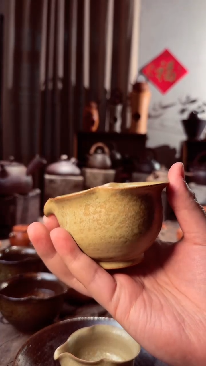 【闪购商品】壶草木灰粉影葫芦公道杯150cc浅绿 