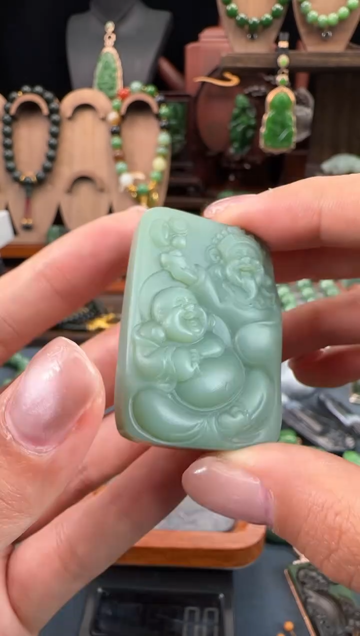 【闪购商品】和田玉（碧玉）吊坠未镶嵌1