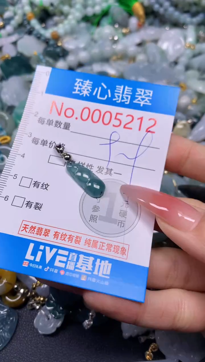 【闪购商品】翡翠颈饰未镶嵌含绳0005212