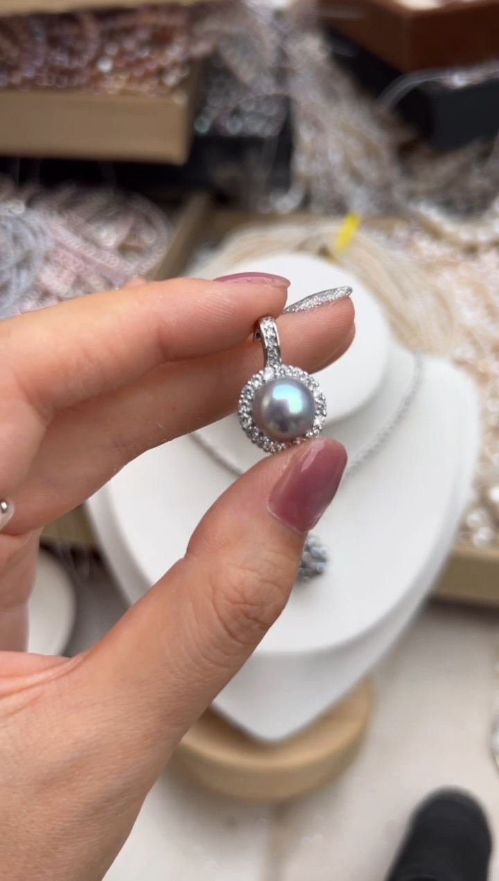 未镶嵌福利淡水珍珠无核*强光万能扣（吊坠）