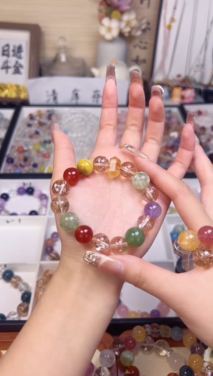 未镶嵌手链水晶金芒