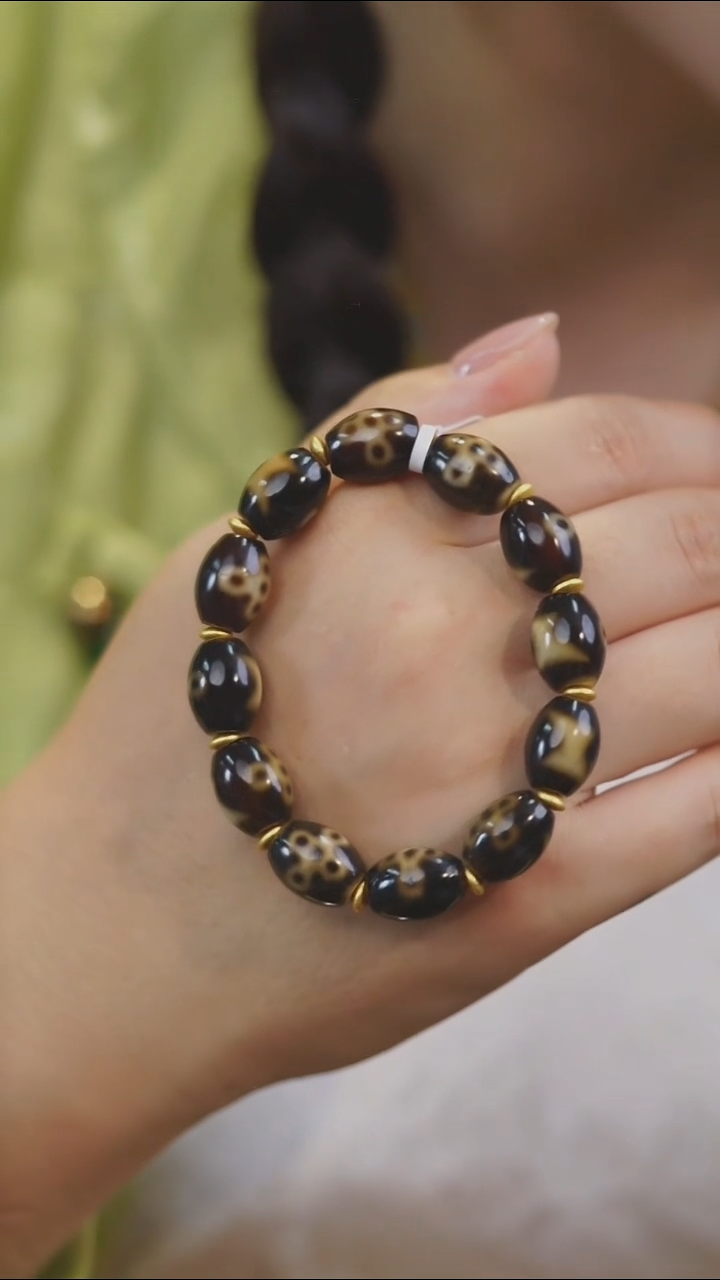 玛瑙/玉髓手串未镶嵌多样性发其一