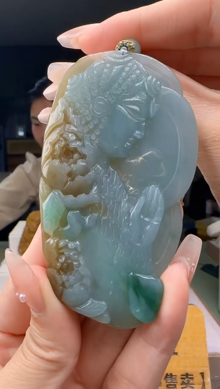 【闪购商品】翡翠吊坠(不含链)未镶嵌MM@@960Q3J08837