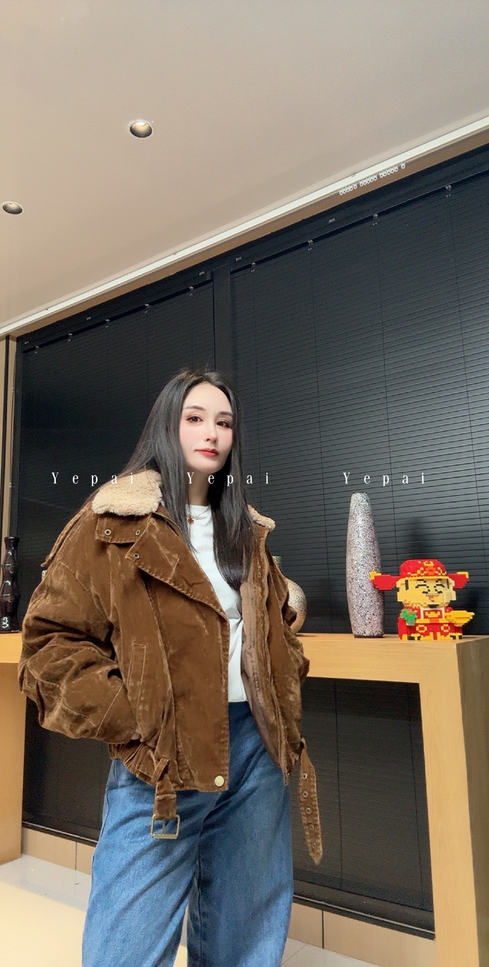 冬季翻领羽绒服59327B