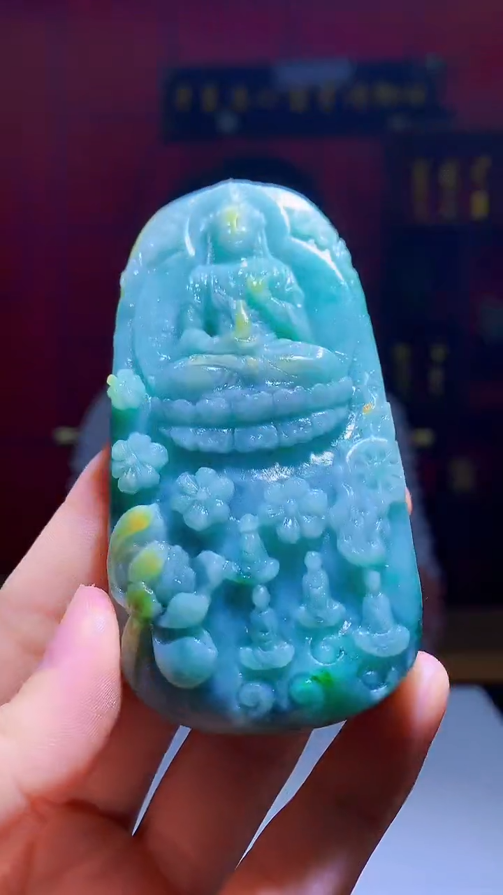 定制翡翠未镶嵌树1088hm-毛货挂件34