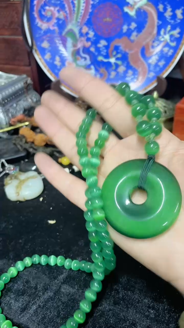 【闪购商品】和田玉（碧玉）颈饰未镶嵌主播推荐主播推荐