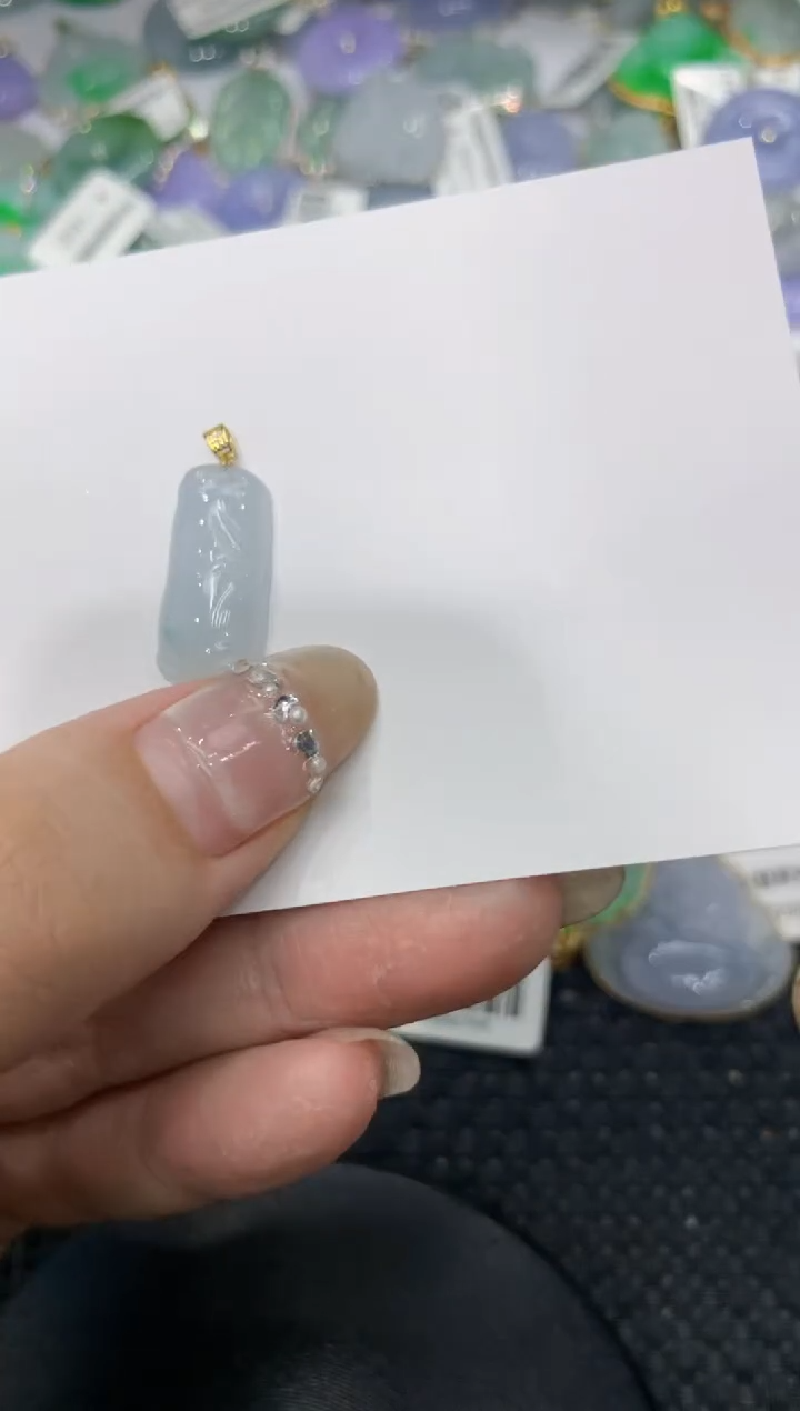 【闪购商品】翡翠颈饰18K金镶嵌2222222222