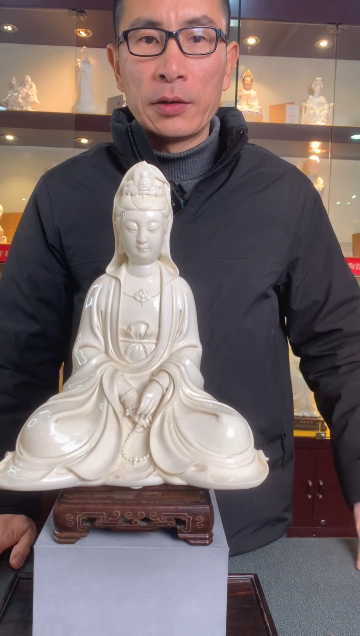 【闪购商品】摆件禅定观音 德化白瓷