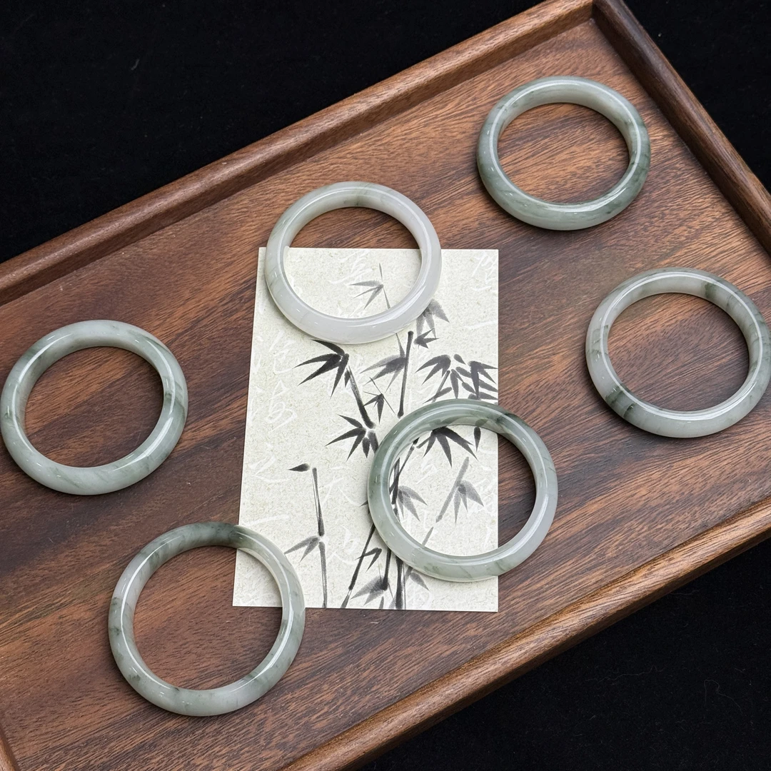 【腕间山水】天然天山翠手镯H851（拍一发一多样性发货）