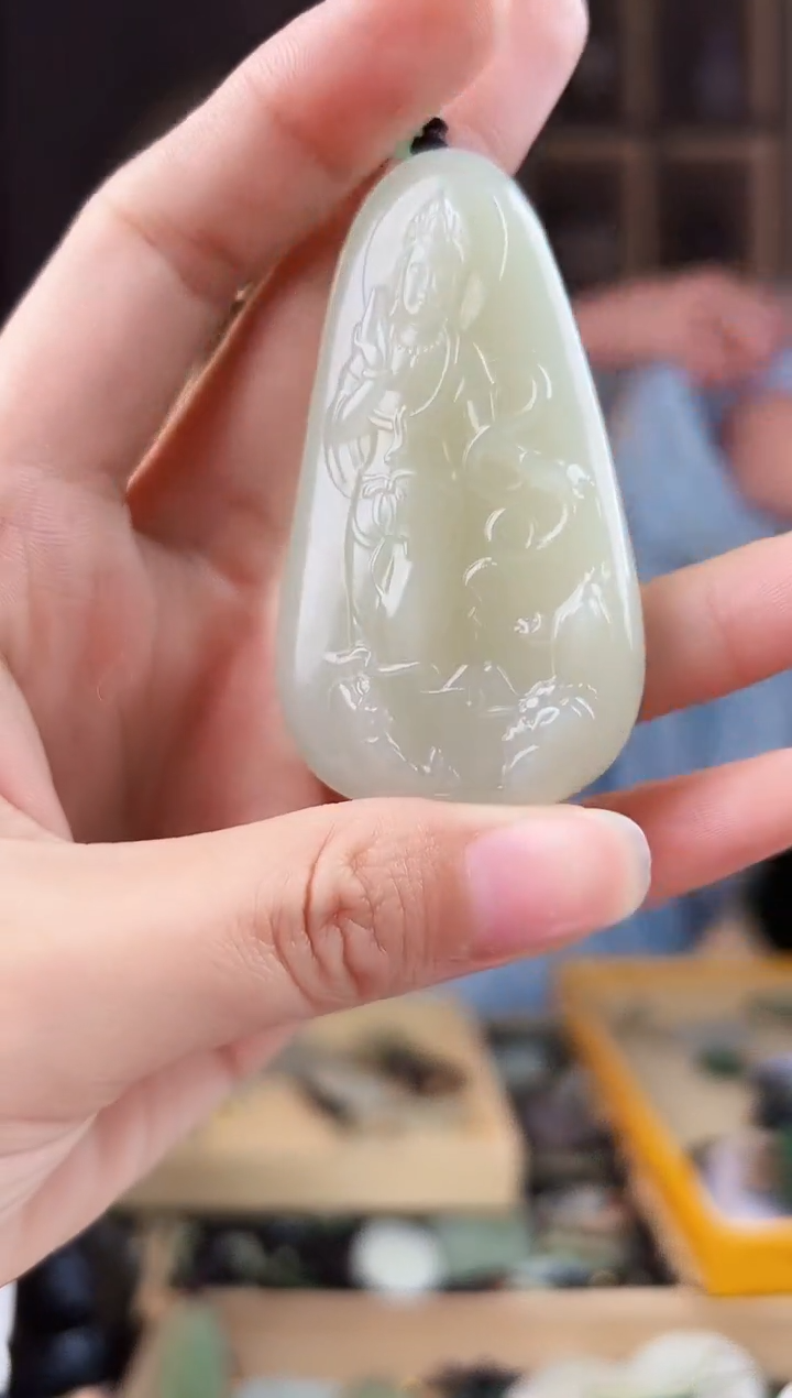 颈饰未镶嵌和田玉拍一发一，多样性发货