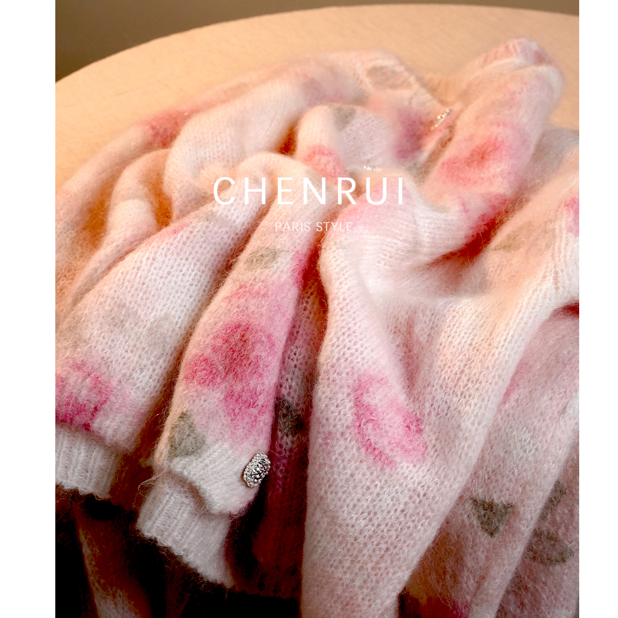 【静静专属】2025新款法式气质减龄花朵马海毛毛衣开衫女3745