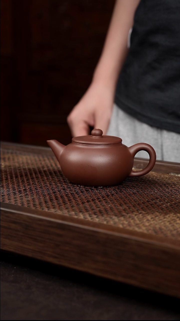 茶杯紫砂底槽清平盖水平