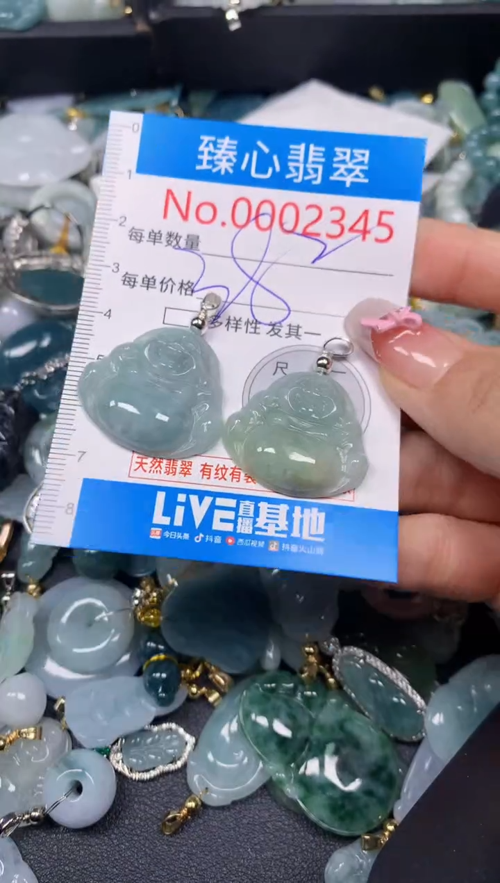 【闪购商品】翡翠颈饰未镶嵌含绳0002345