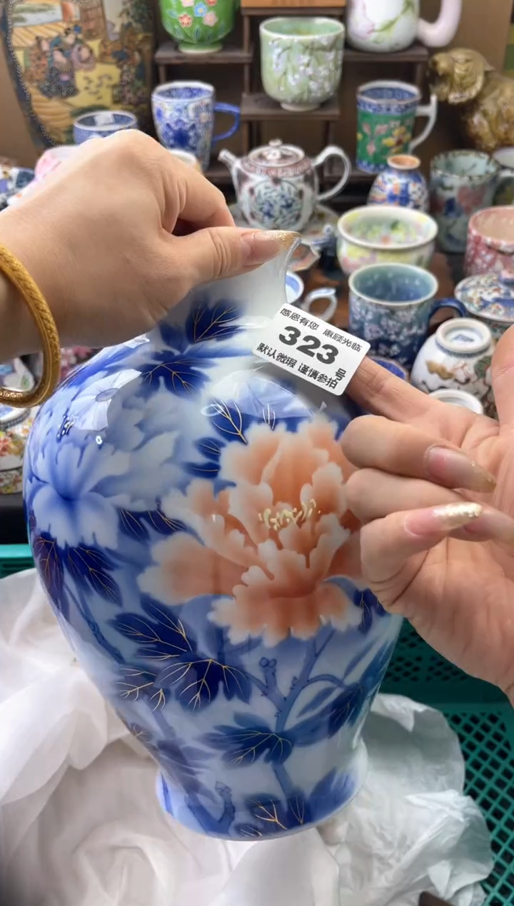 瓷片知*323号六六工艺品瓷器