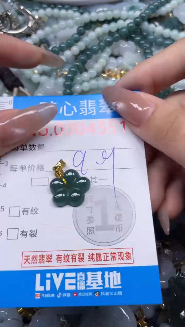 颈饰未镶嵌翡翠4551