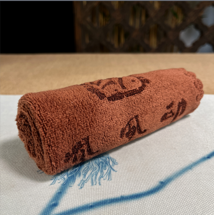 凤凰印定制加厚茶巾