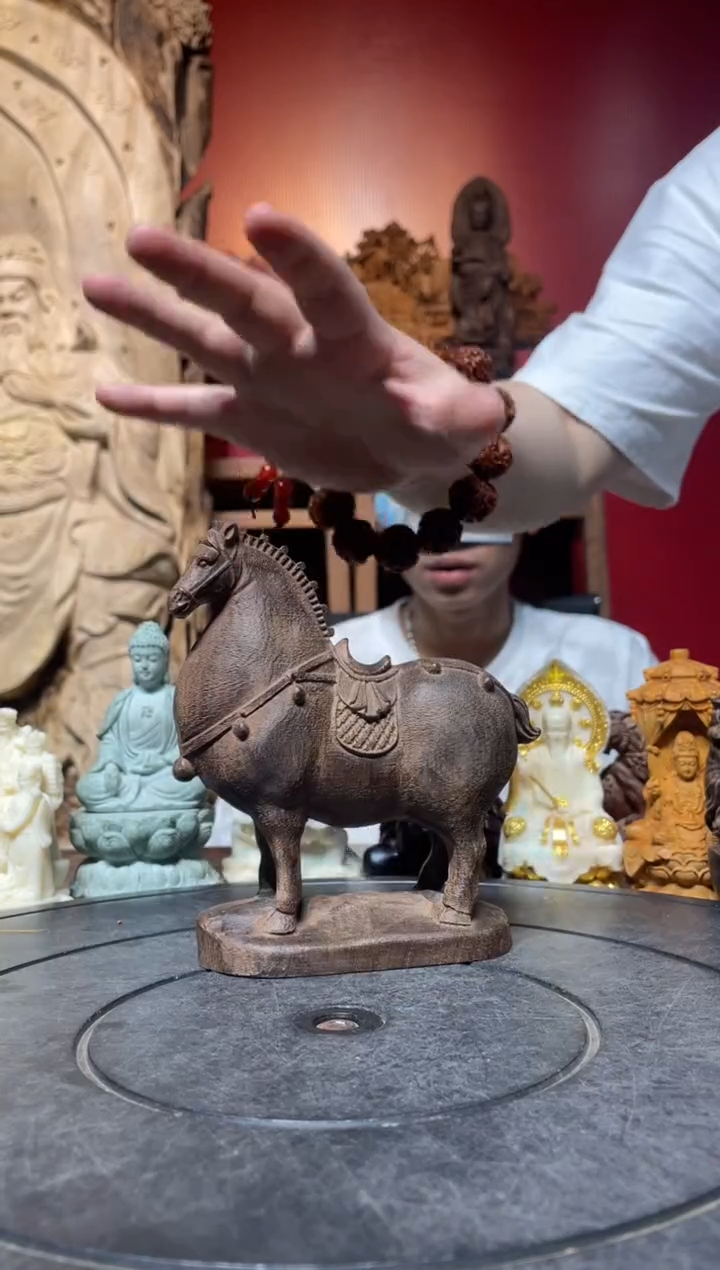 风车木（黑檀木）无事牌(直播推荐)     唐马