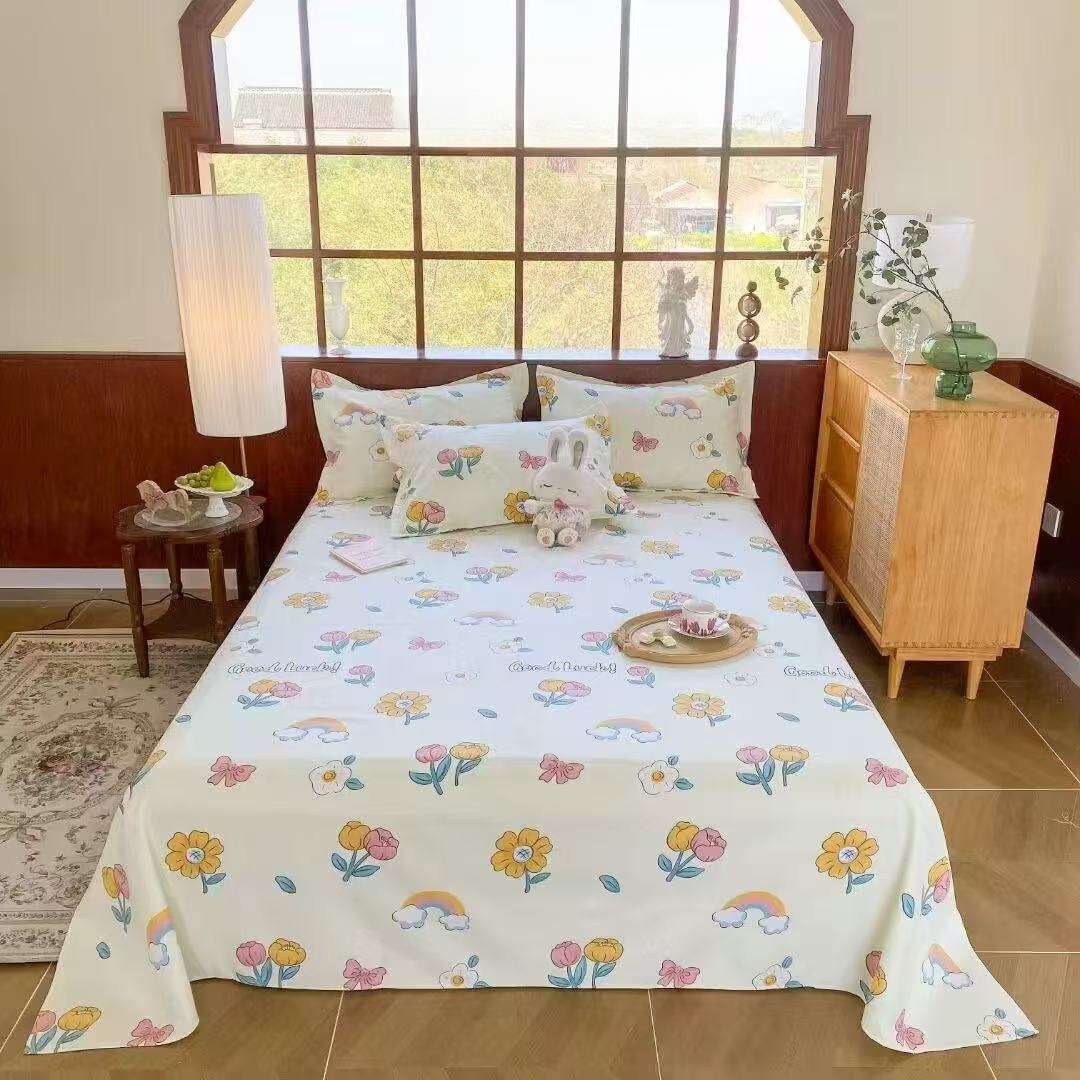 【山东粗布】2米*2.5米床单 加厚加密 密实贴身透气【春意】