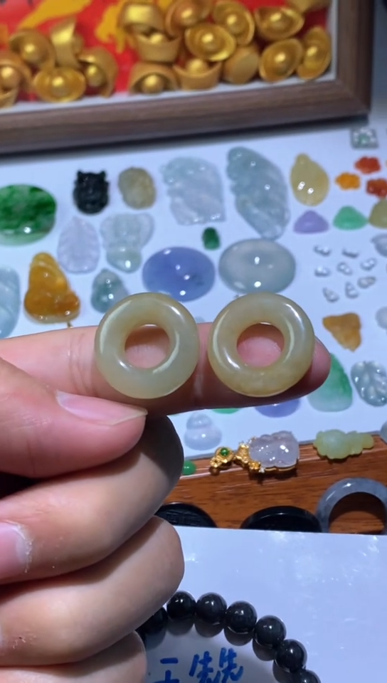 颈饰未镶嵌翡翠甜甜圈