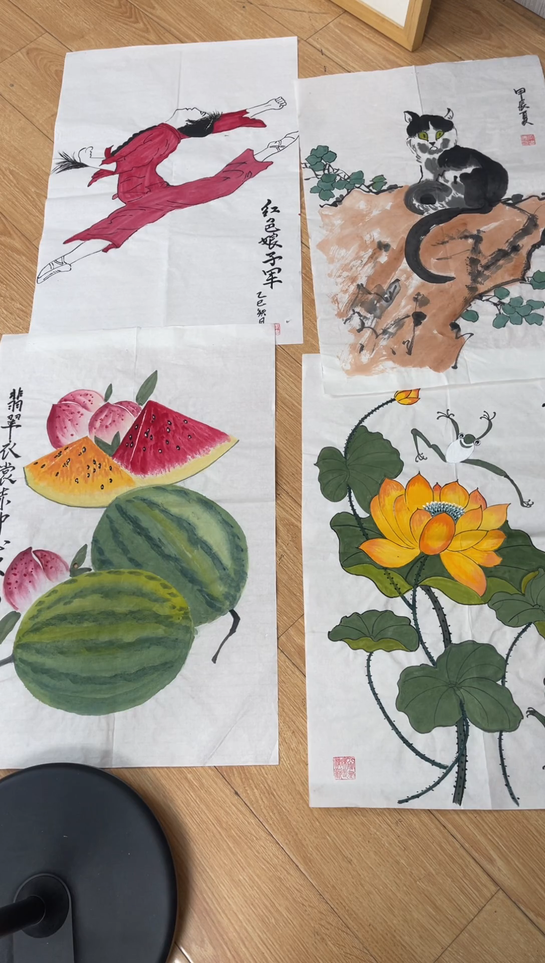 国画国画山水花鸟作品