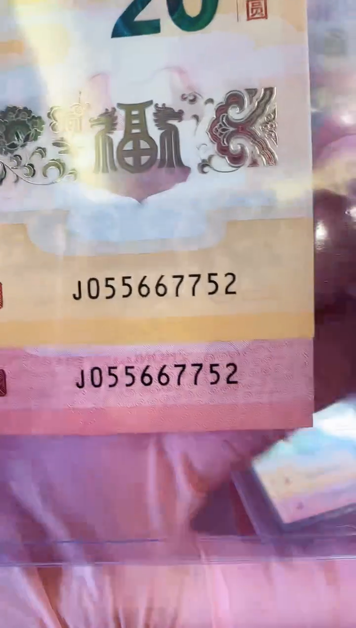 【闪购商品】塑料2025蛇钞全同号055667752裸