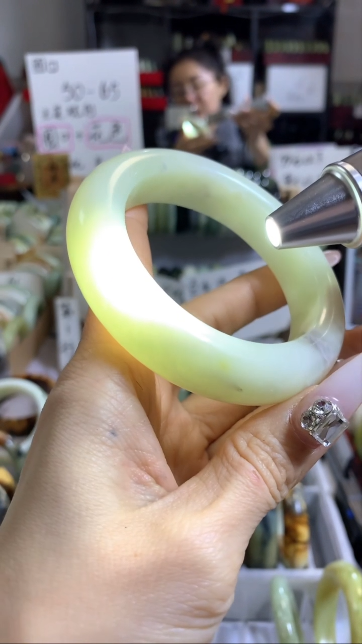 未镶嵌岫玉手镯38 60+